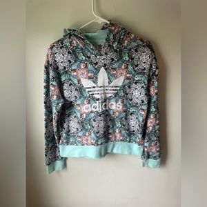 Adidas Mint Green Zoo Kaleidoscope Animal Hoodie XL